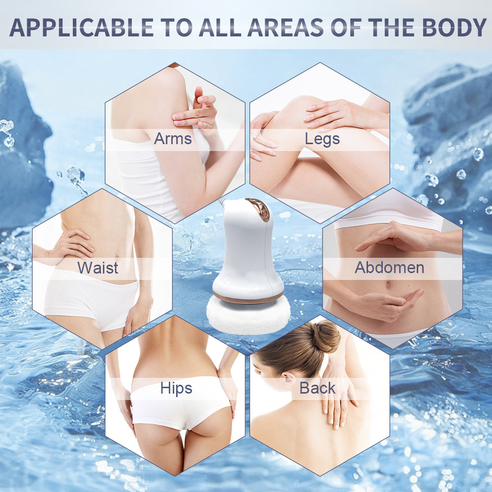 Body Slimming Massager 692 3 Covers White Gold