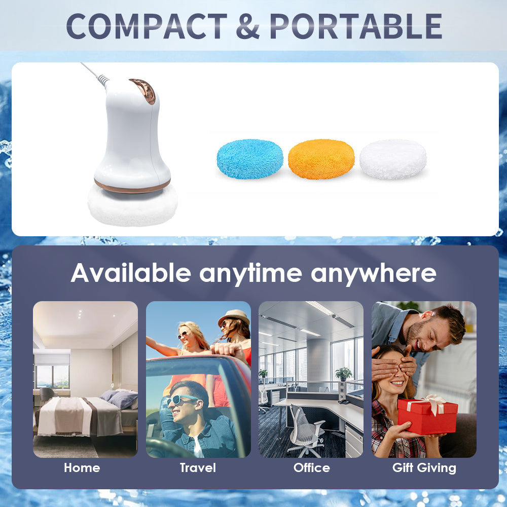 Body Slimming Massager 692 3 Covers White Gold