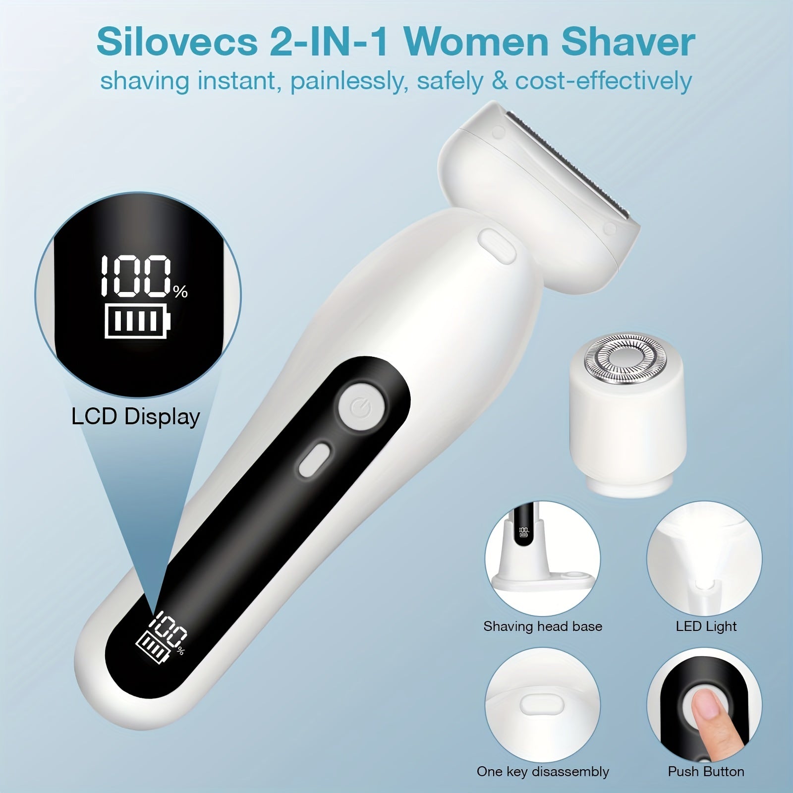 2-in-1 Electric USB Lady Shaver