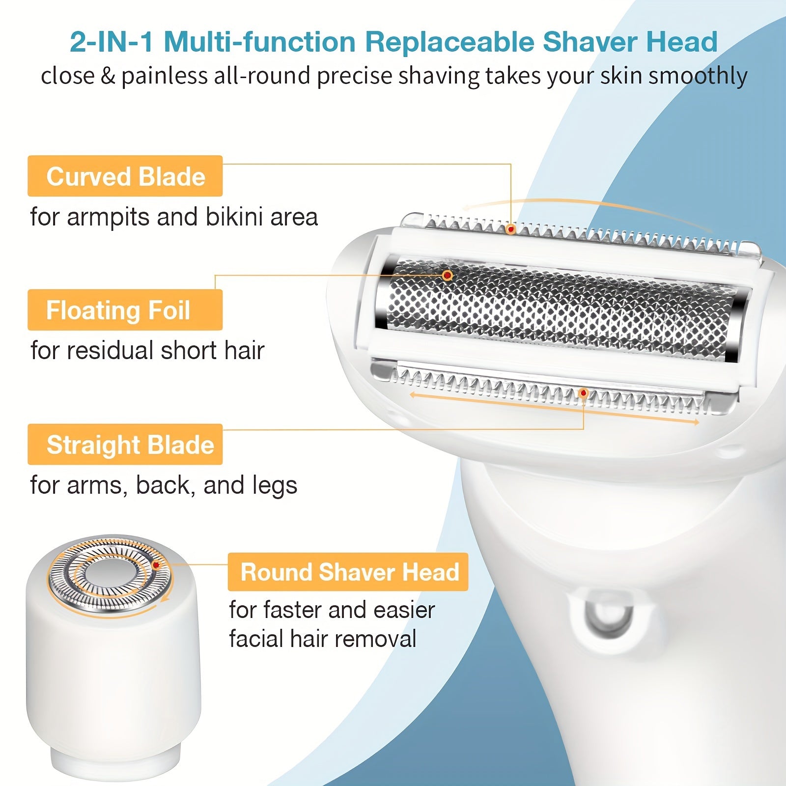 2-in-1 Electric USB Lady Shaver