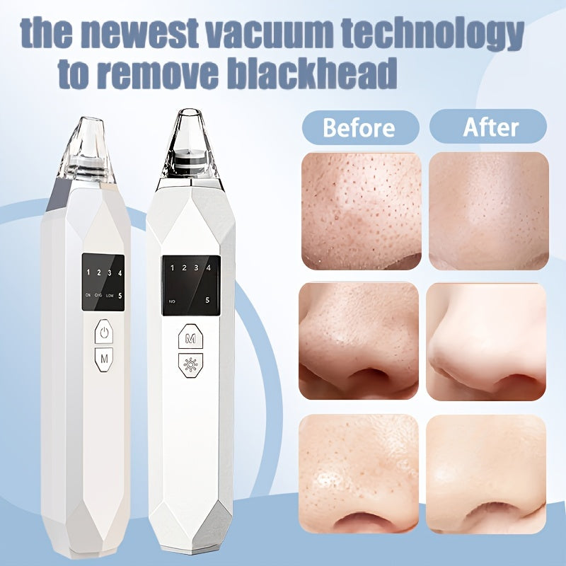 Digital Handheld Blackhead Remover White