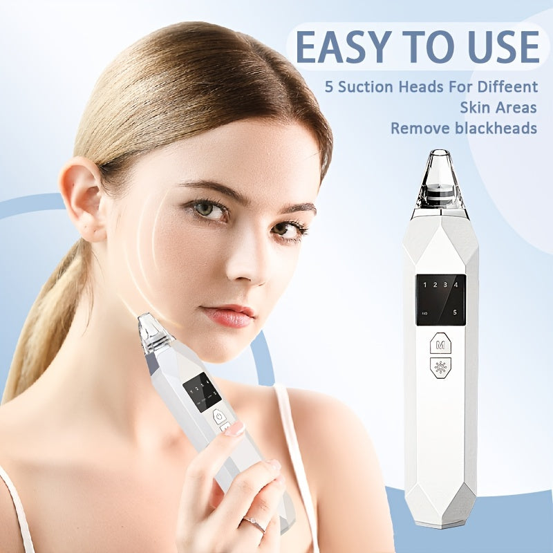Digital Handheld Blackhead Remover White