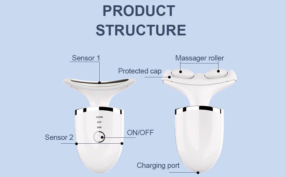 LED Neck Beauty Device White