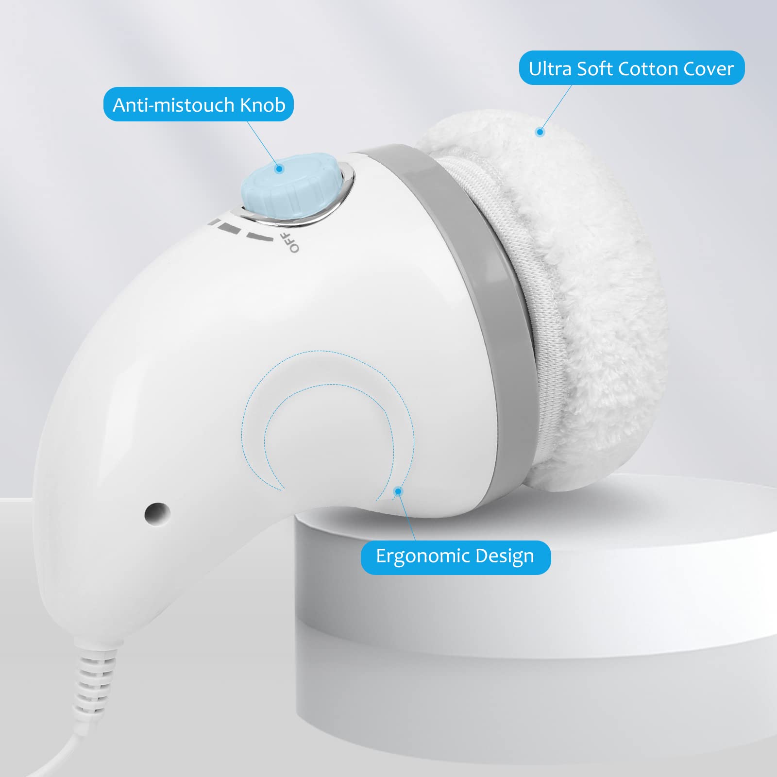Body Slimming Massager 6 Covers US White