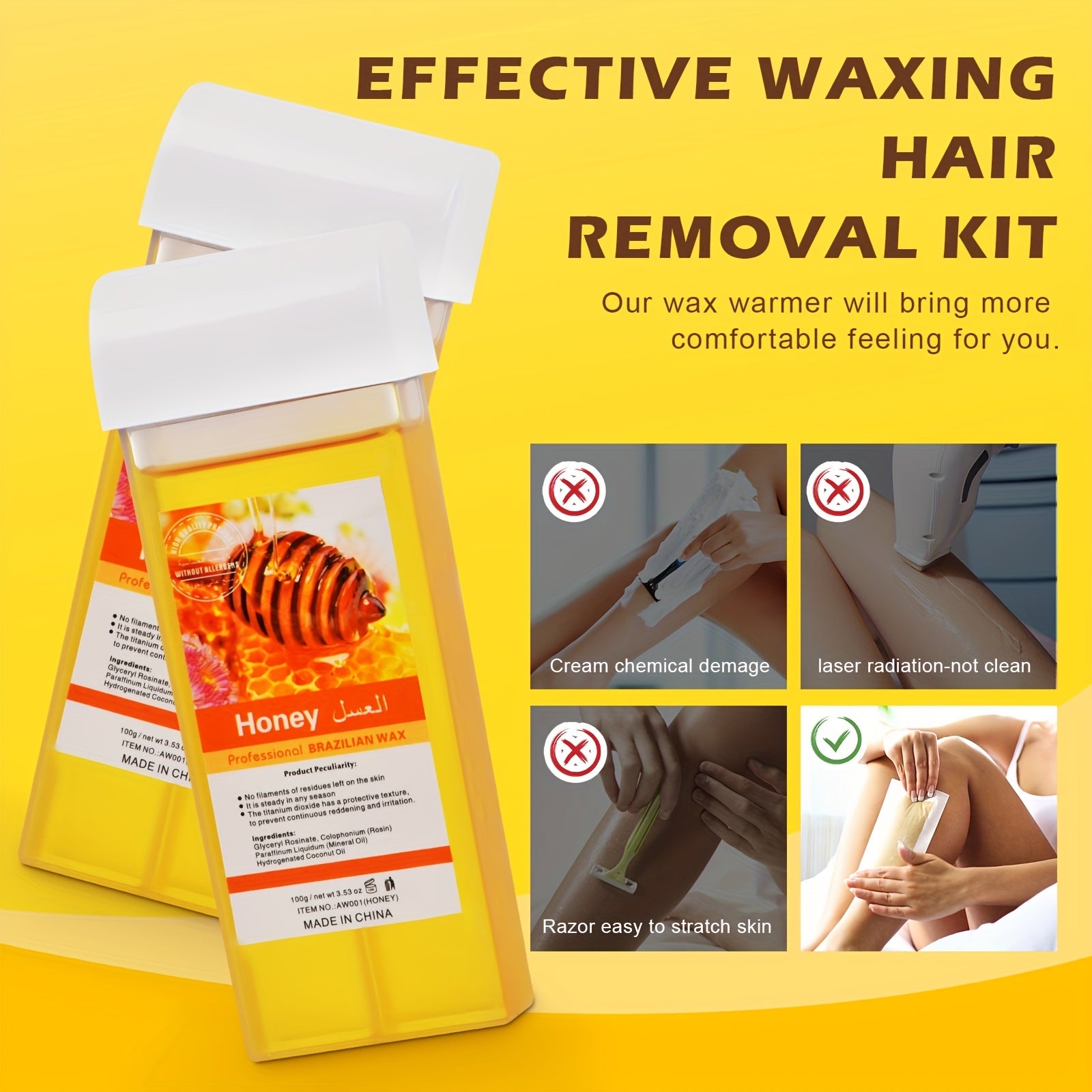 Portable Wax Melting Machine US Plug Black No Logo