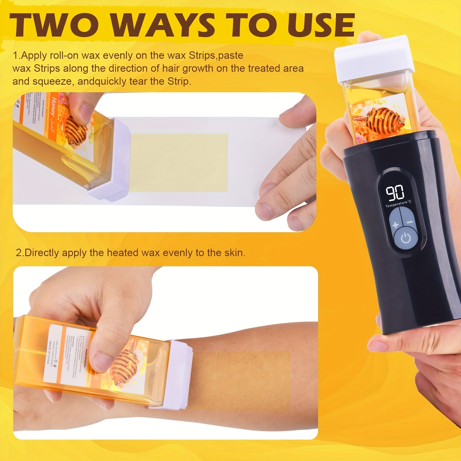 Portable Wax Melting Machine US Plug Black No Logo