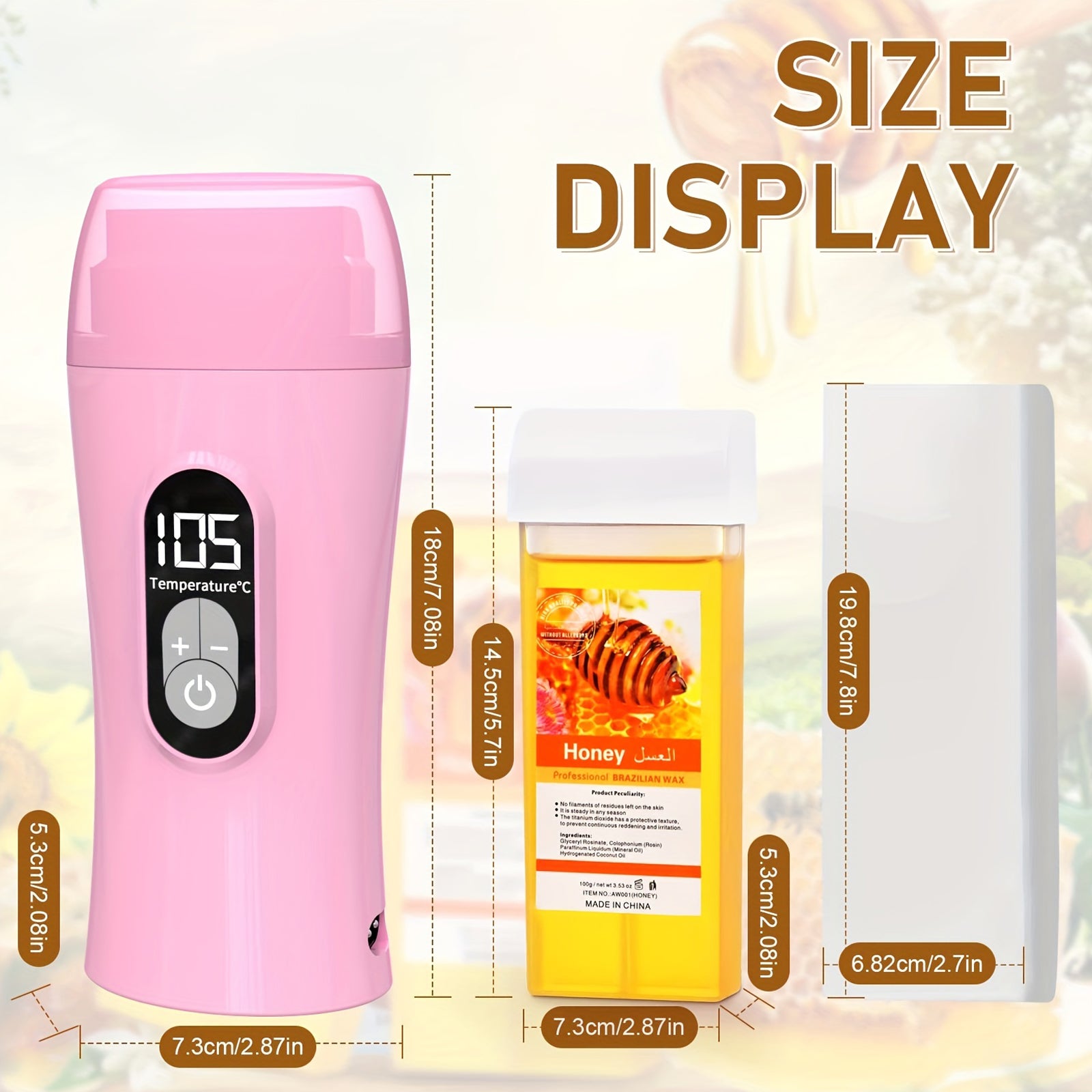 Portable Wax Melting Machine US Plug Pink No Logo