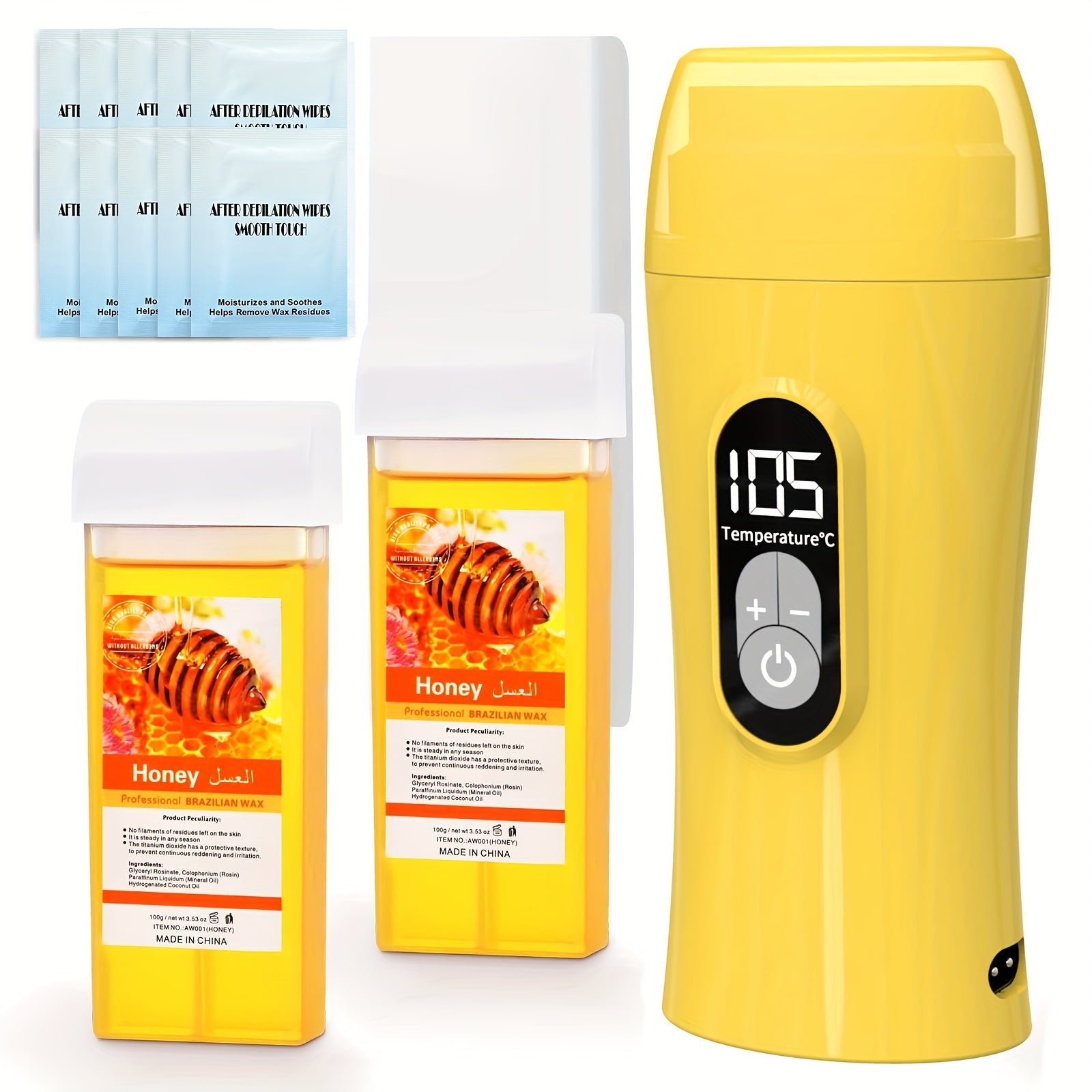 Portable Wax Melting Machine US Plug Yellow No Logo