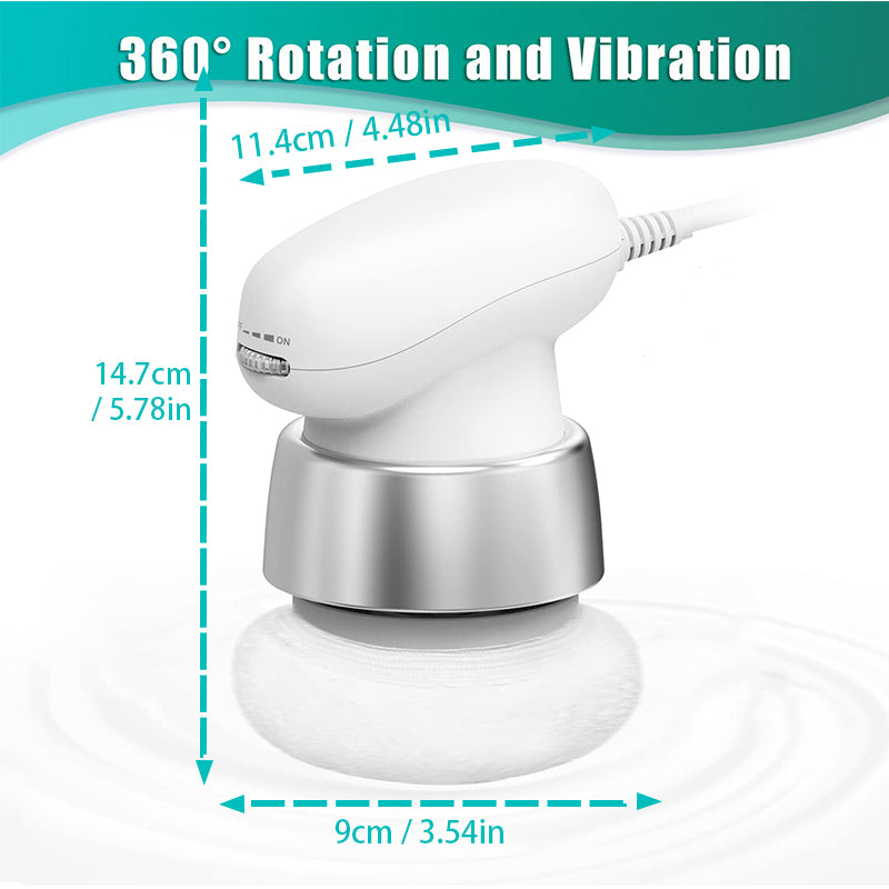 Handheld Slimming Massager 3 Covers White