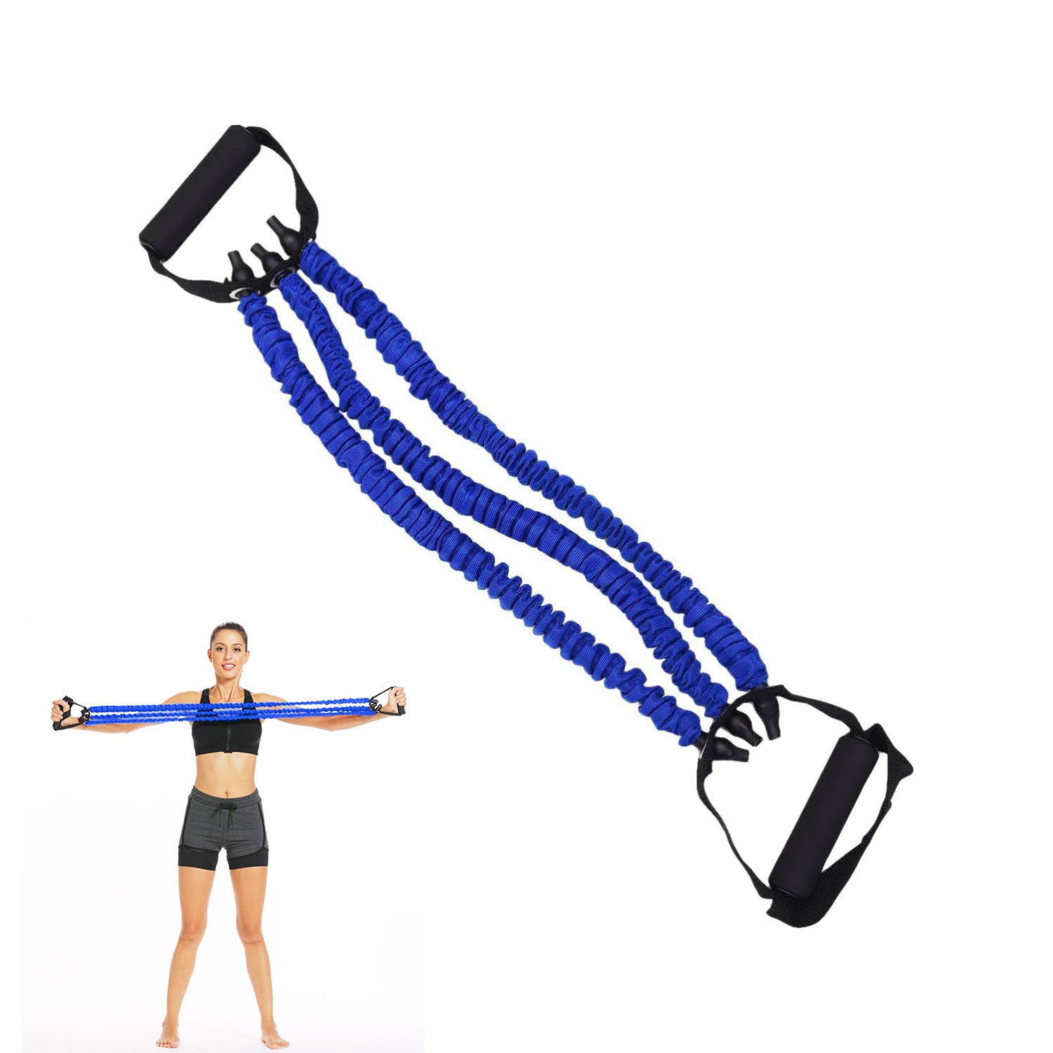 Multi-Function Home Resistance Band 30LB Blue