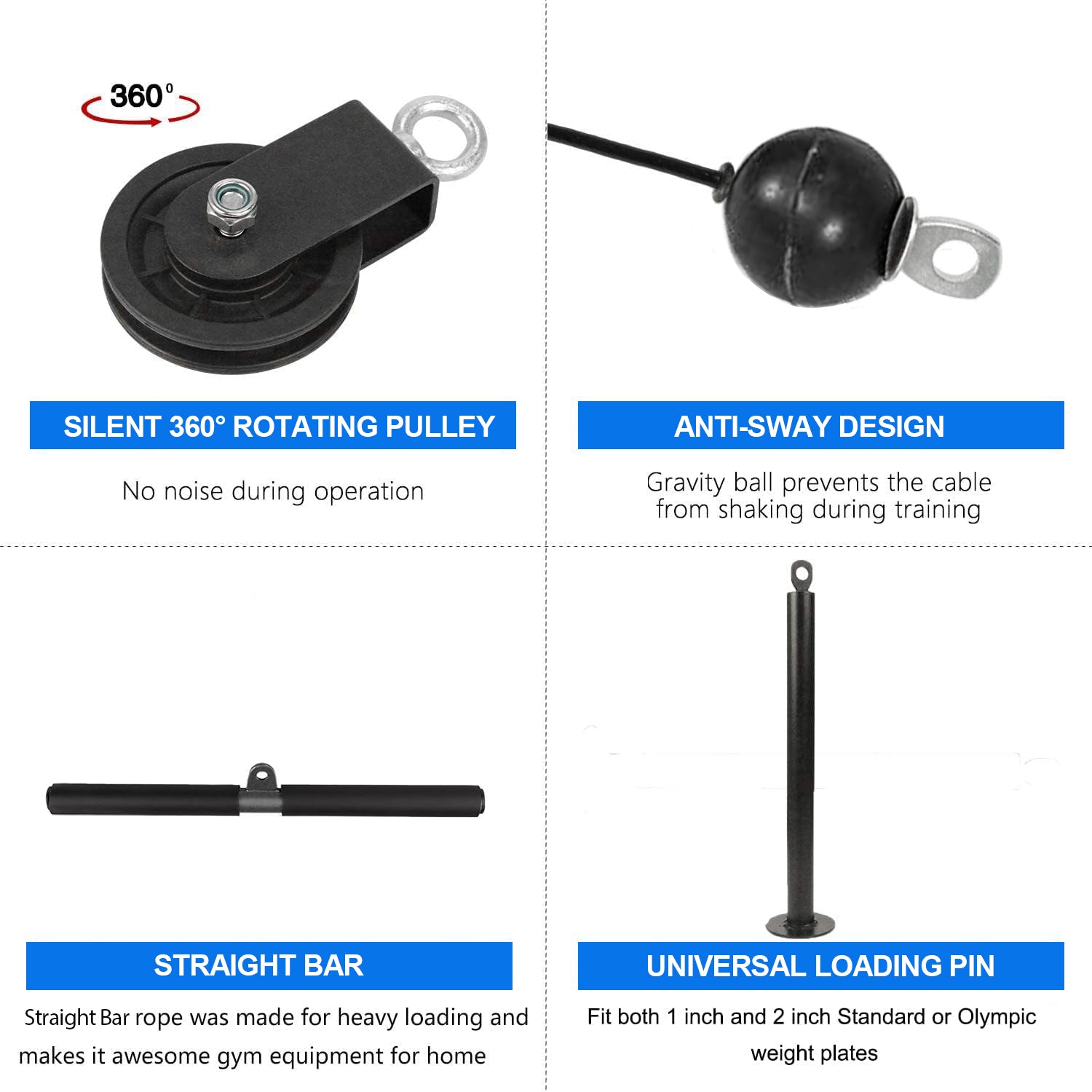 Home Lat Pulldown Pulley Fitness Kit