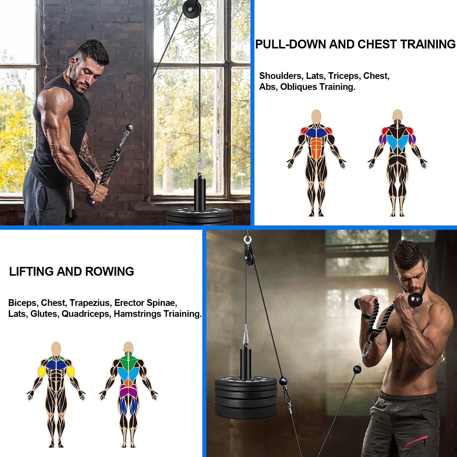 Home Lat Pulldown Pulley Fitness Kit