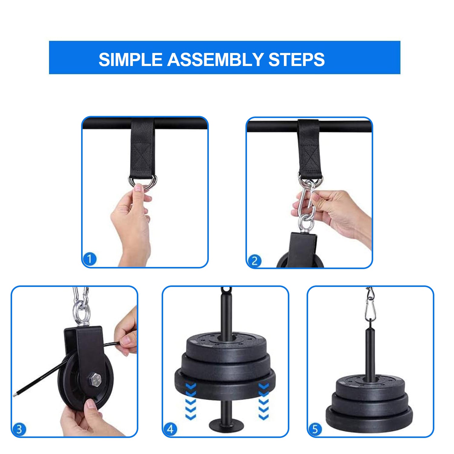 Home Lat Pulldown Pulley Fitness Kit