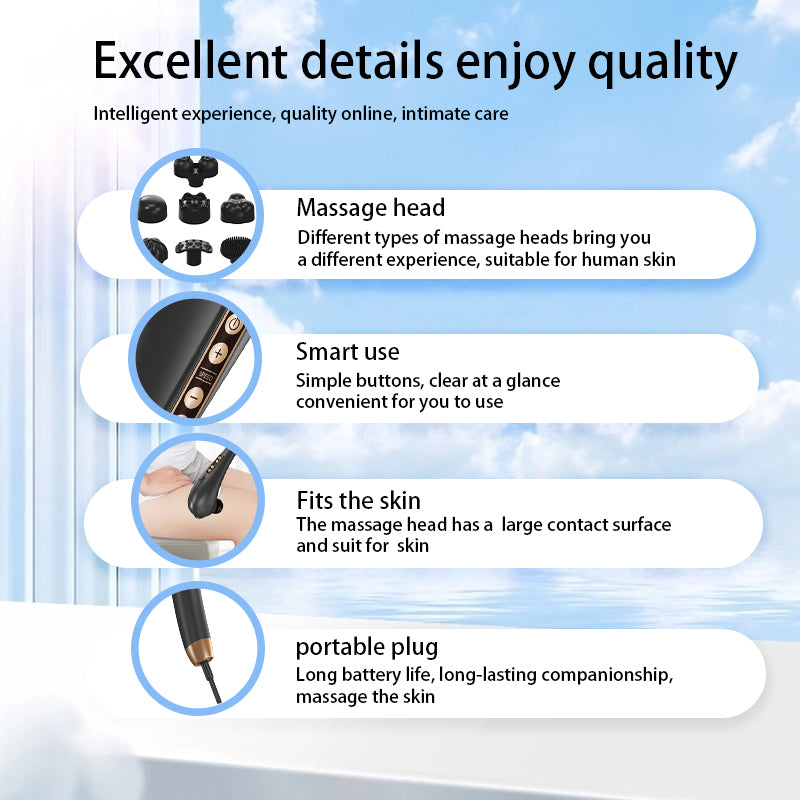 Dolphin Handheld Wired Massager US Black