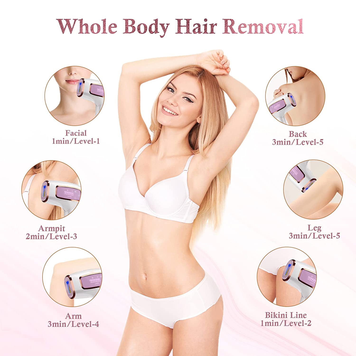 Handheld IPL Ice Hair Removal Device US Plug