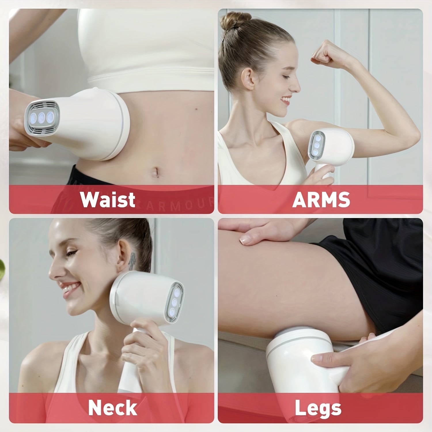 Shoulder Vibration Slimming Massager US White