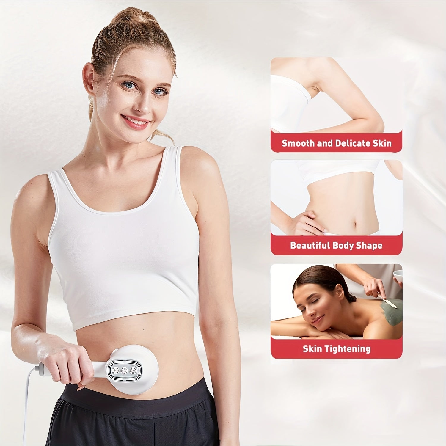 Shoulder Vibration Slimming Massager US White