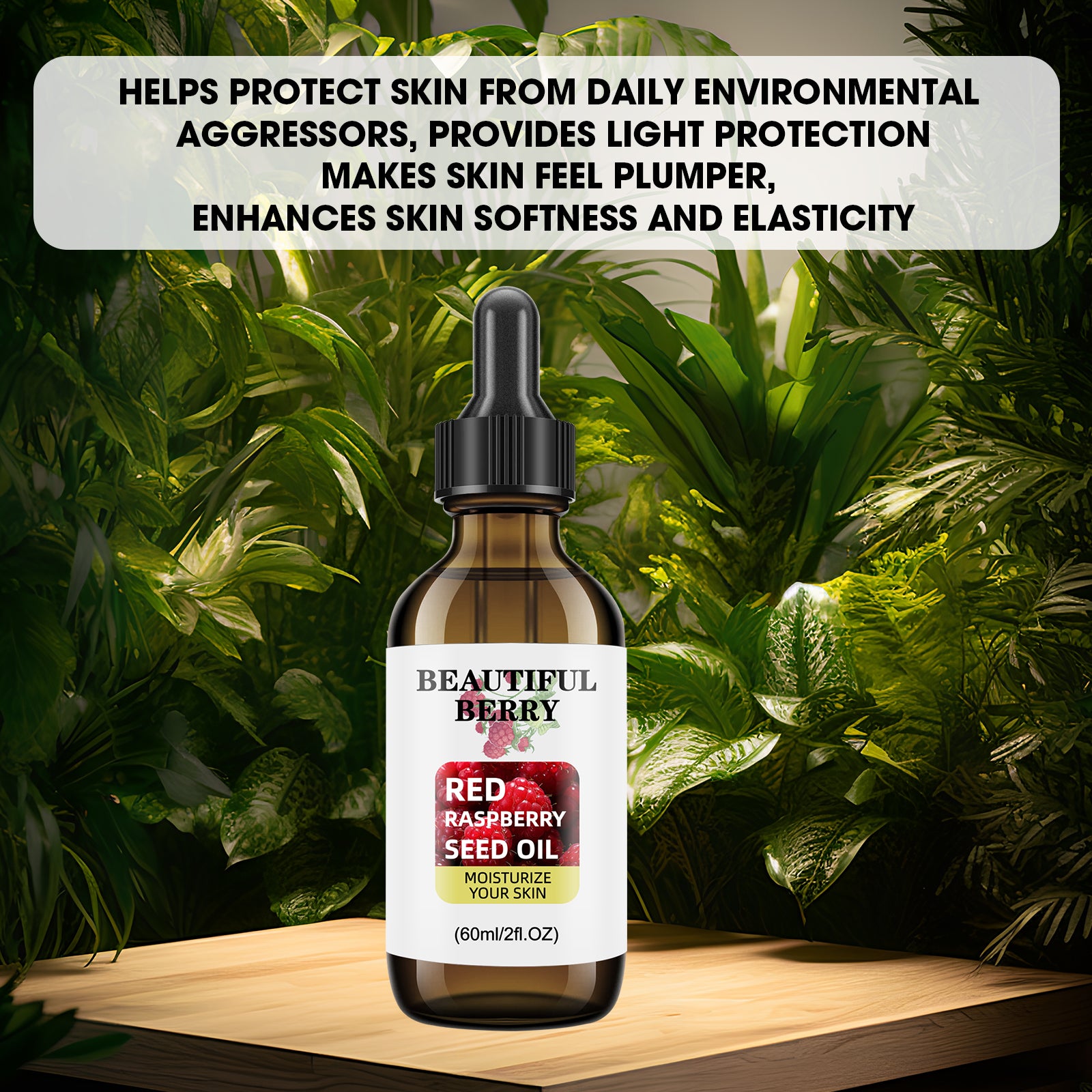 60ML Cold-Pressed Raspberry Seed Oil