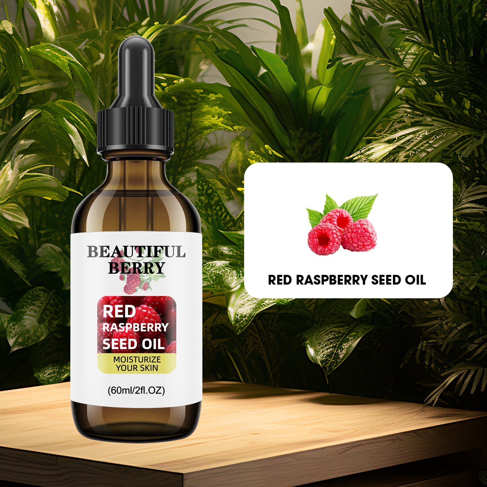 60ML Cold-Pressed Raspberry Seed Oil