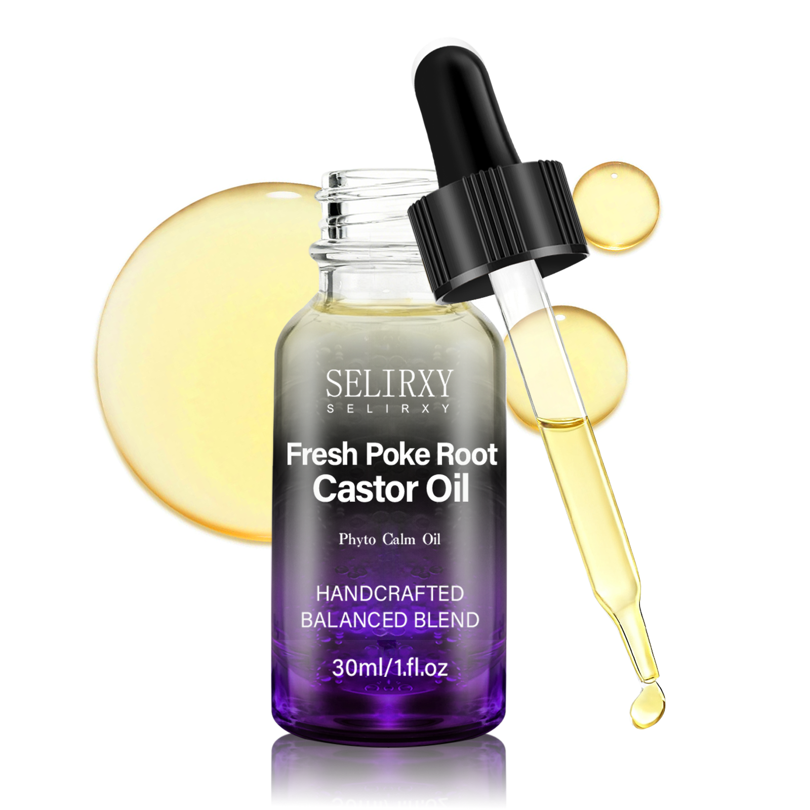 30ML Castor Oil Blend – Herbal Body Massage Oil with Vitamin E for Daily Care