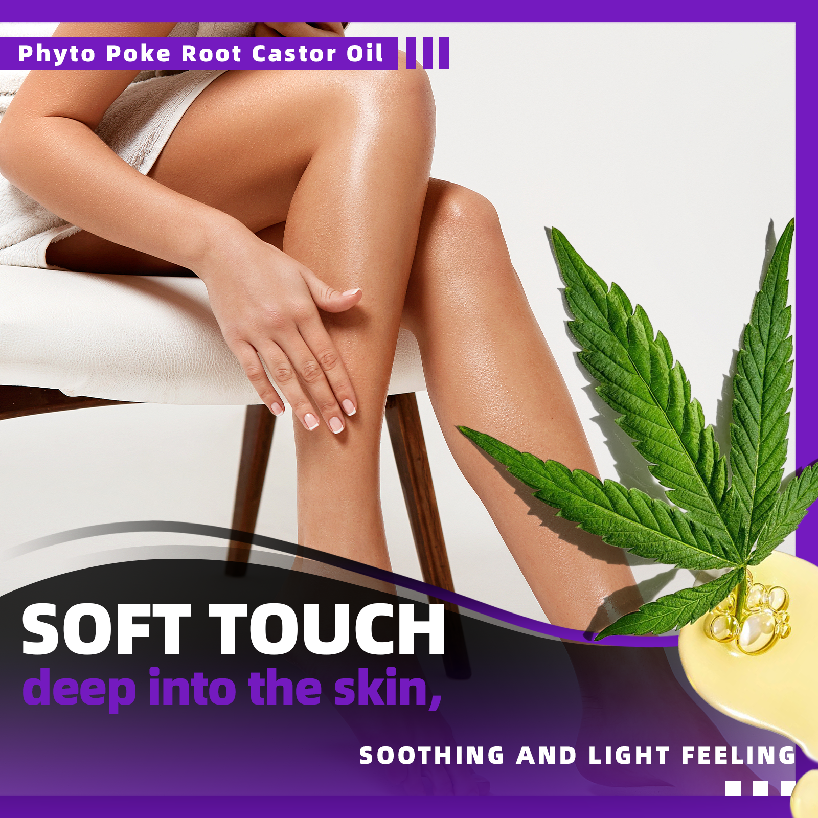 30ML Castor Oil Blend – Herbal Body Massage Oil with Vitamin E for Daily Care