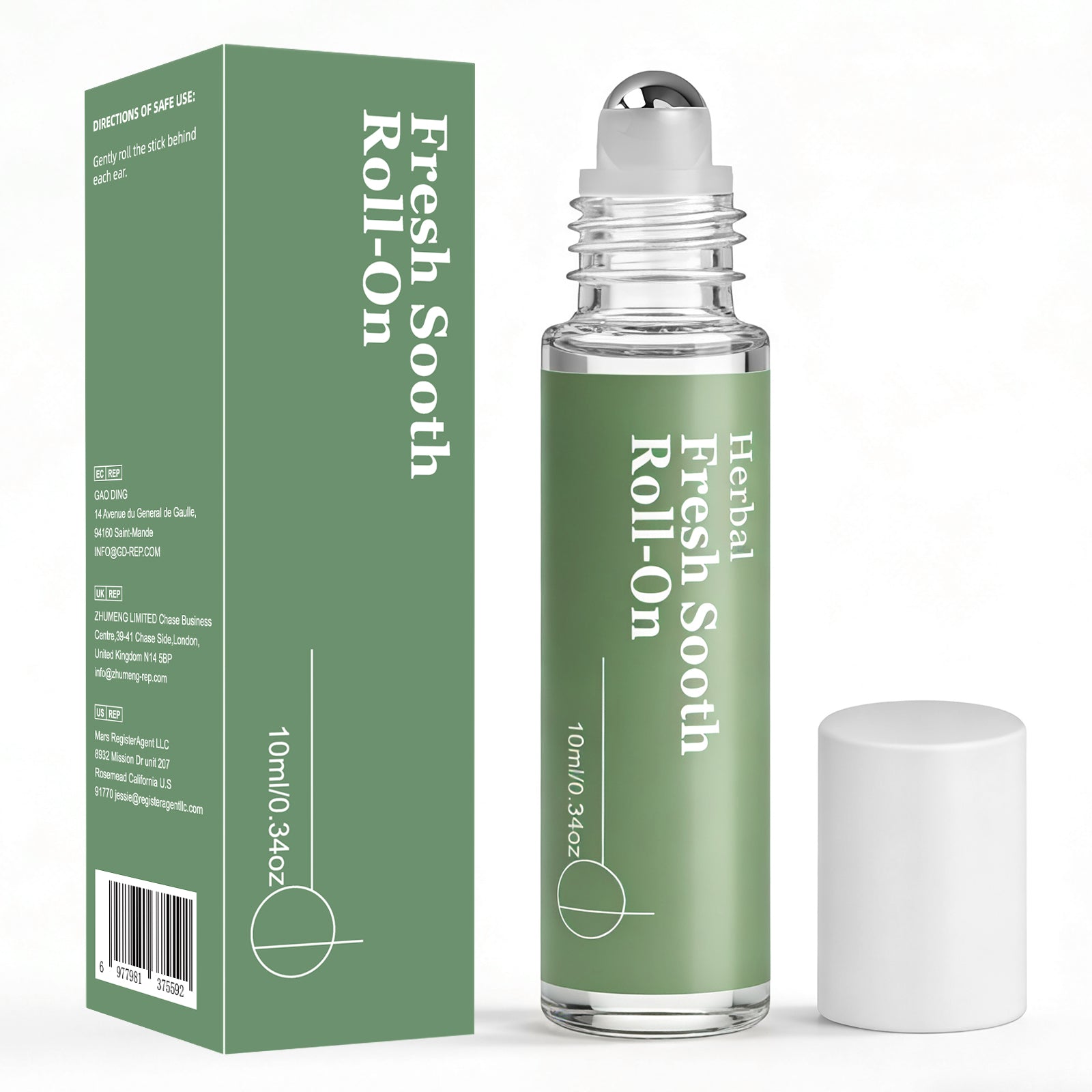 Vertigo Ease Essential Oil Roll-On, Fast-Acting Relief (2PCS)