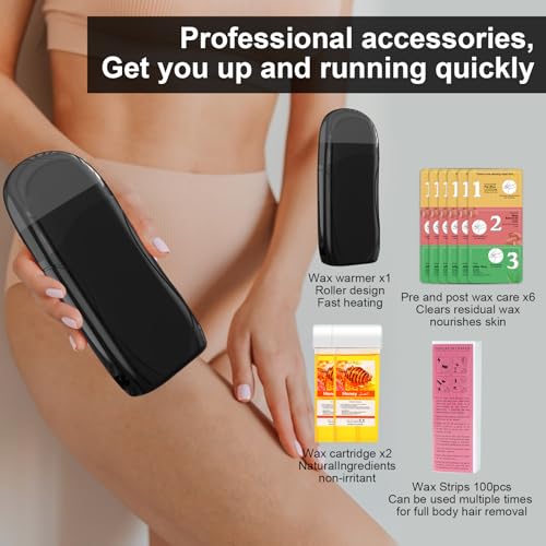 Xaninp Kit De Cera Roll On, Kit De Cera De Rolo De