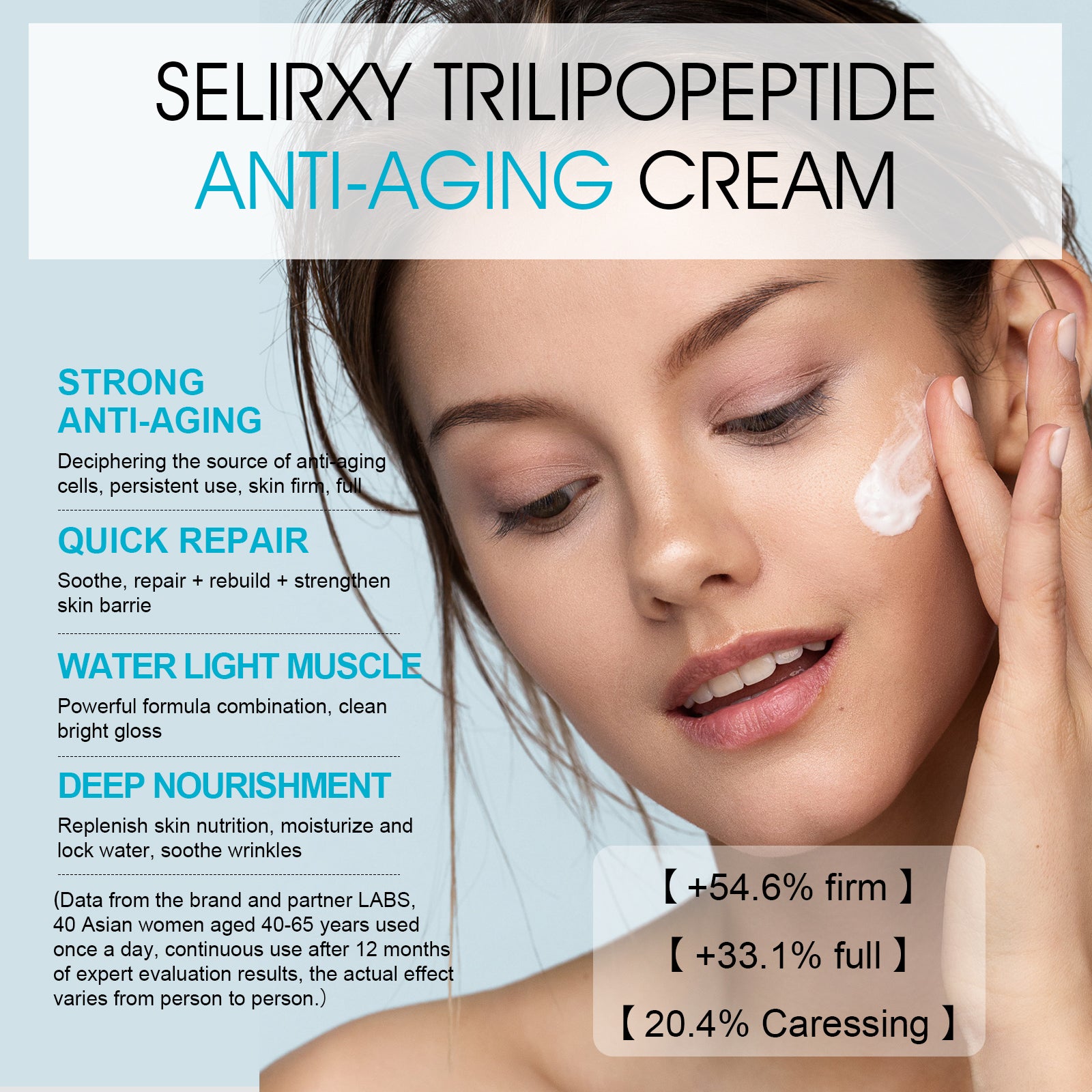 Triple Lipid Peptide Cream for Smooth Radiant Skin, Anti-aging 50g/1.76oz