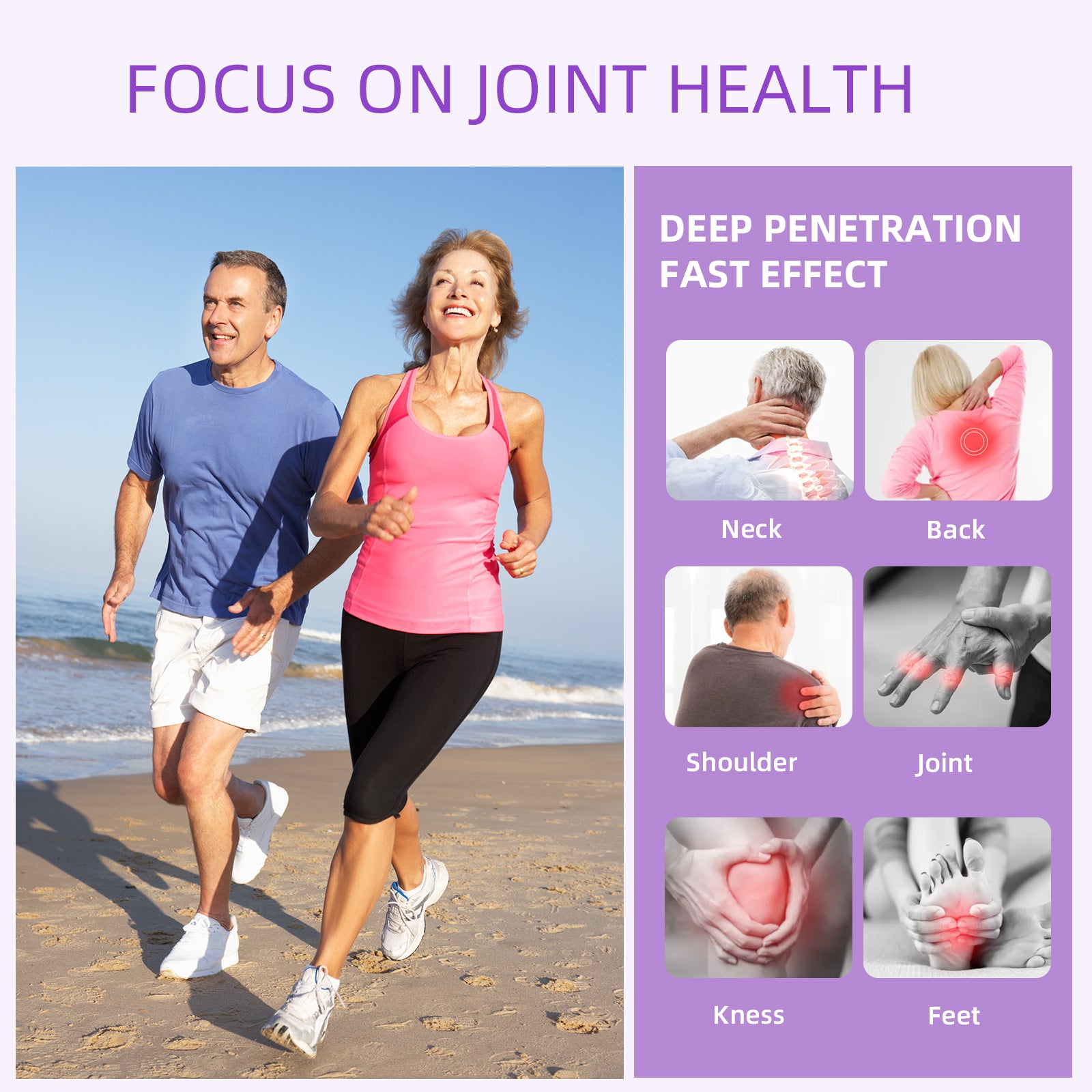 Purple Joint Pain Gel – Moisturizing Relief Cream for Body