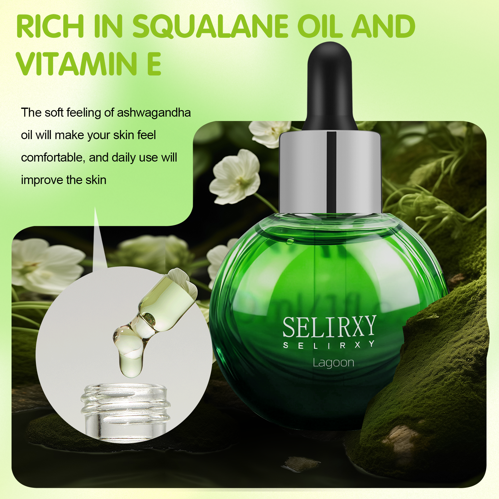 Ashwagandha Face Oil – Hydrating, Calming & Even Tone Serum