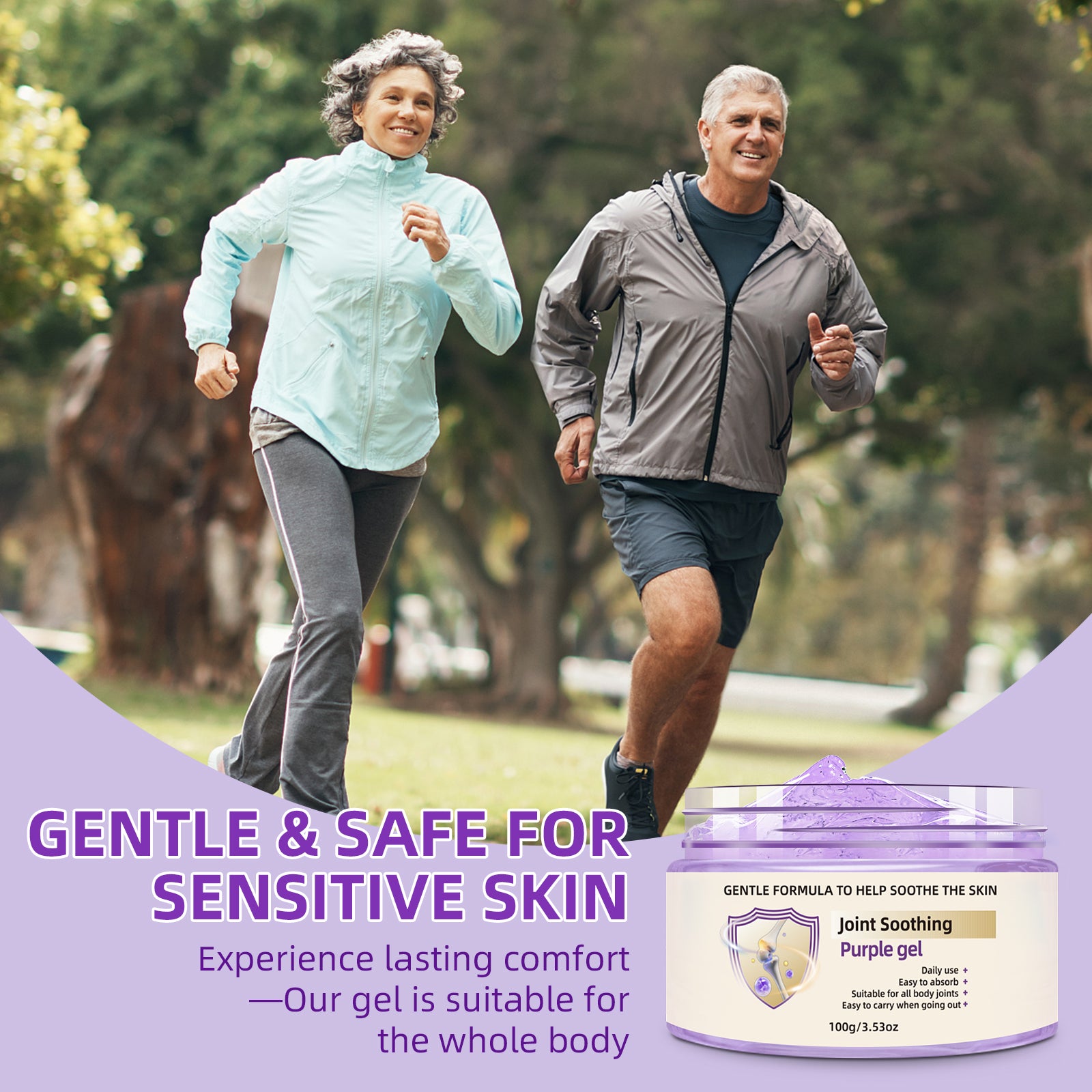 Purple Joint Pain Gel – Moisturizing Relief Cream for Body
