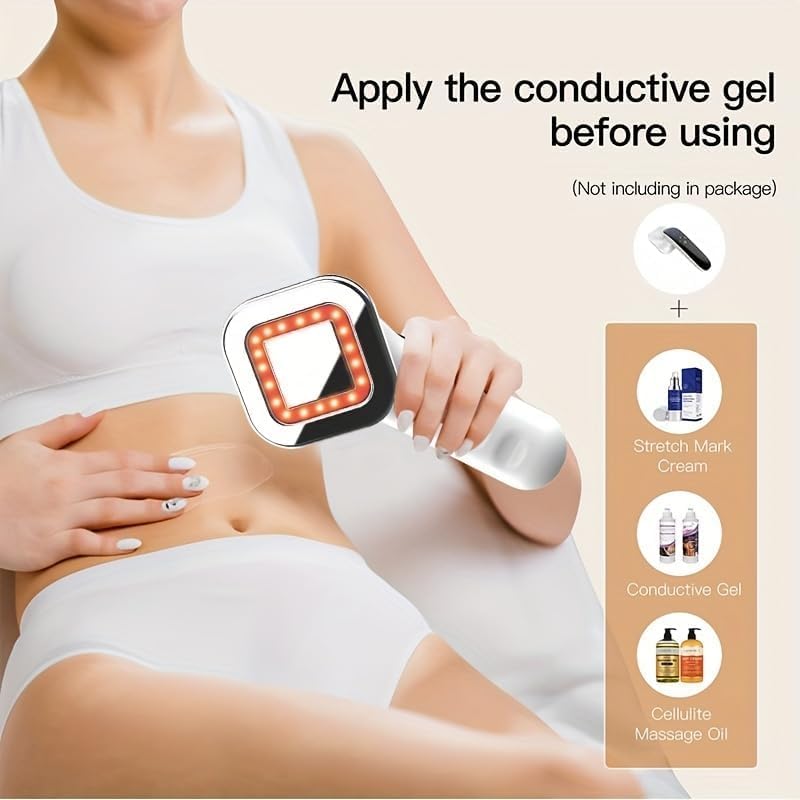 RF Body Sculpting Cellulite Massager Handheld Black/White