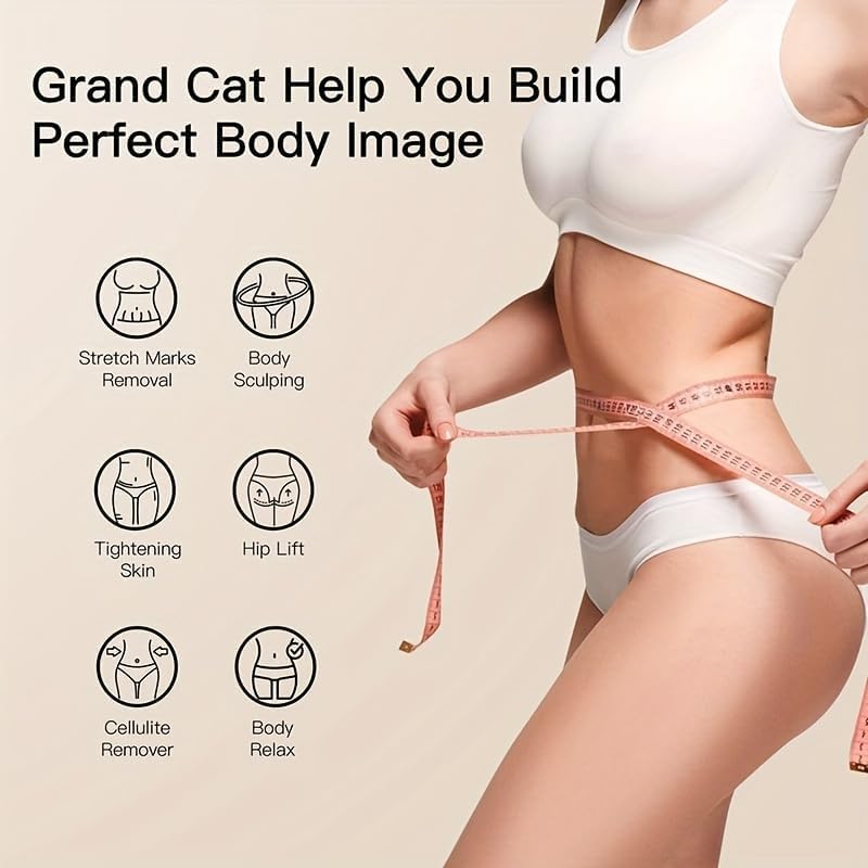 RF Body Sculpting Cellulite Massager Handheld Black/White