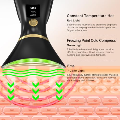 Face Massager Electric,7 Color Light Therapy Wand