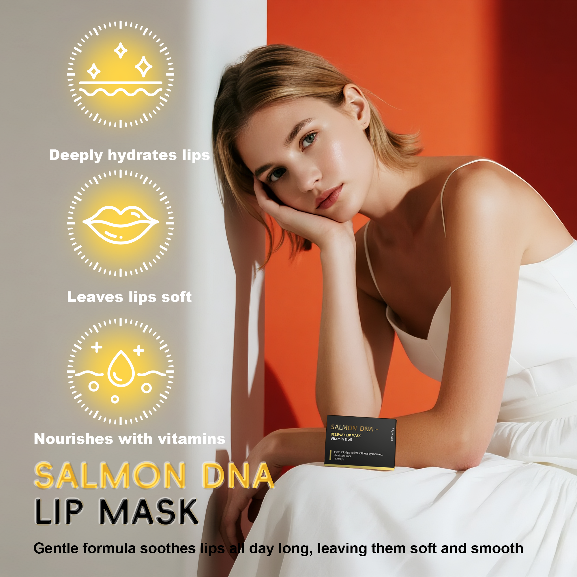 PDRN Lip Glow Balm – Hydrating Salmon DNA Overnight Mask