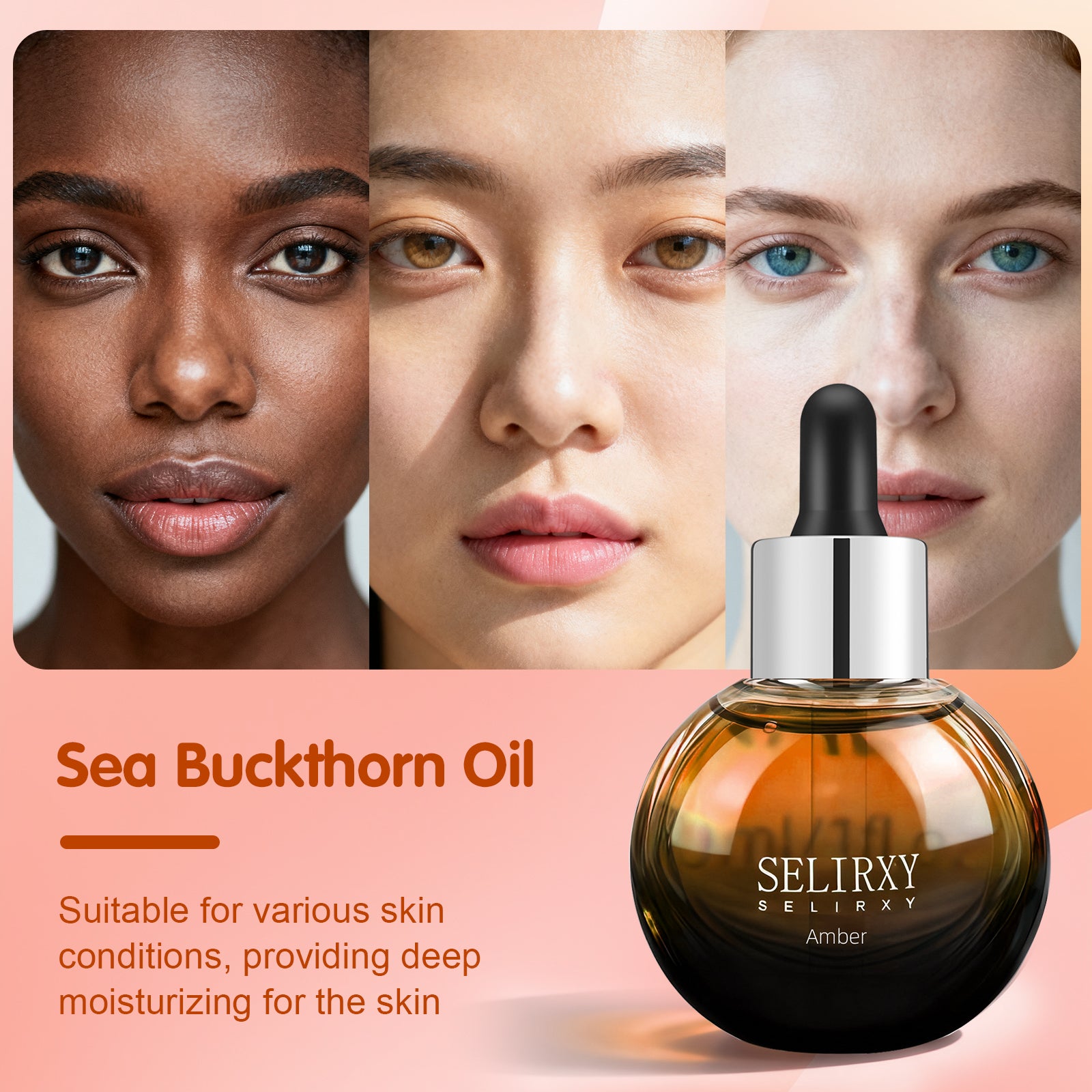 Sea Buckthorn Face Oil with CoQ10 & Vitamin E– Hydrating, Soothing & Nourishing Serum