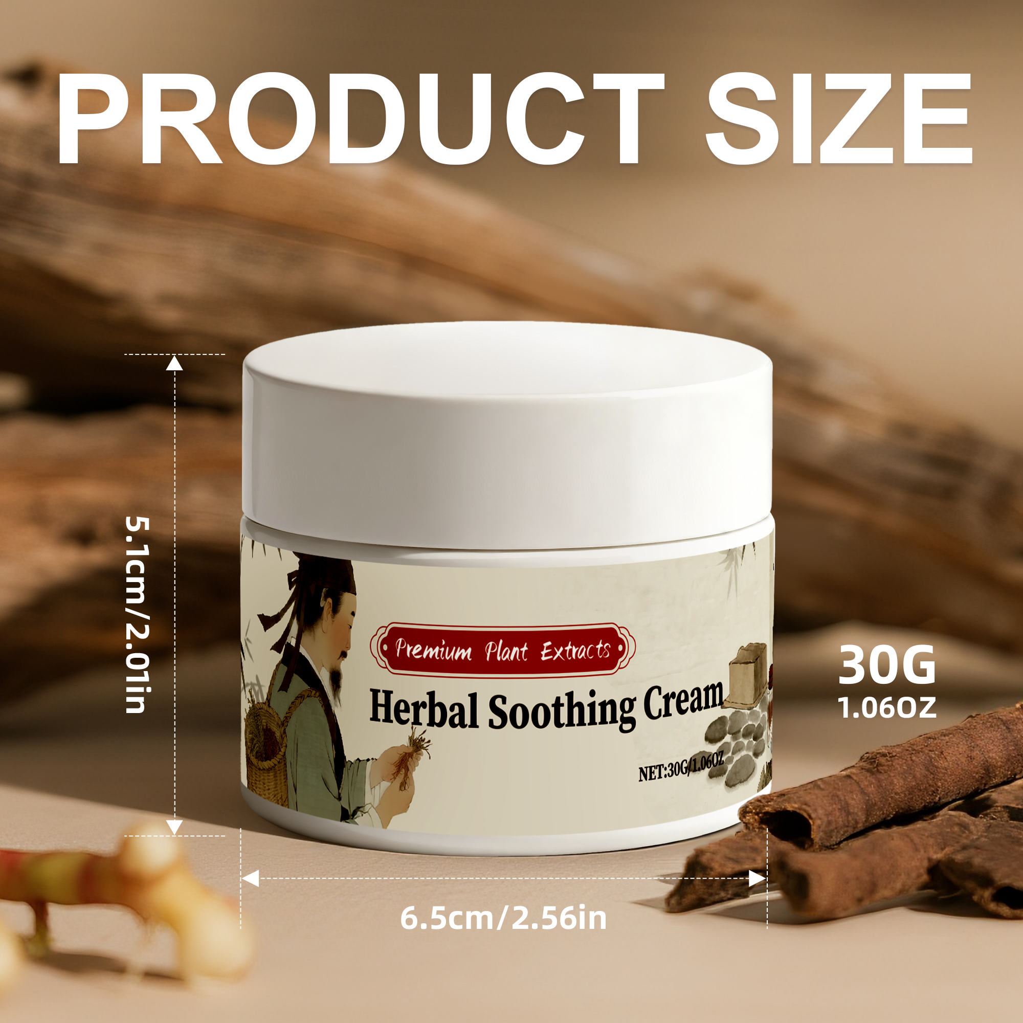 Herbal Body Balm，Refreshing Moisturizing for Smooth Hydrated Skin