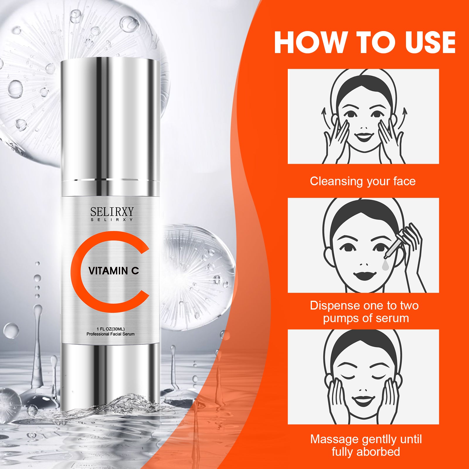 Vitamin C Serum, Hydrating & Glow 30ml