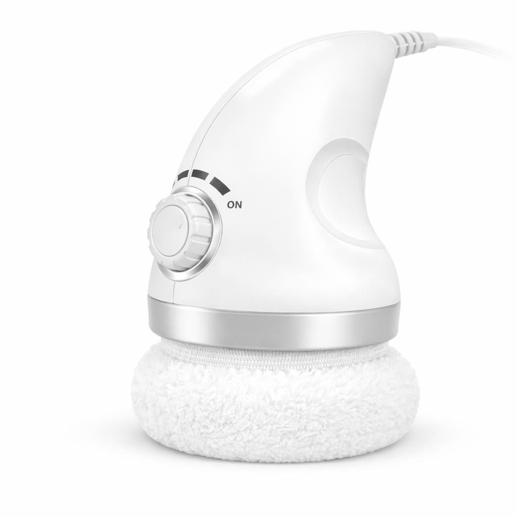 Mini Handheld Massage Device 6 Covers US Plug White