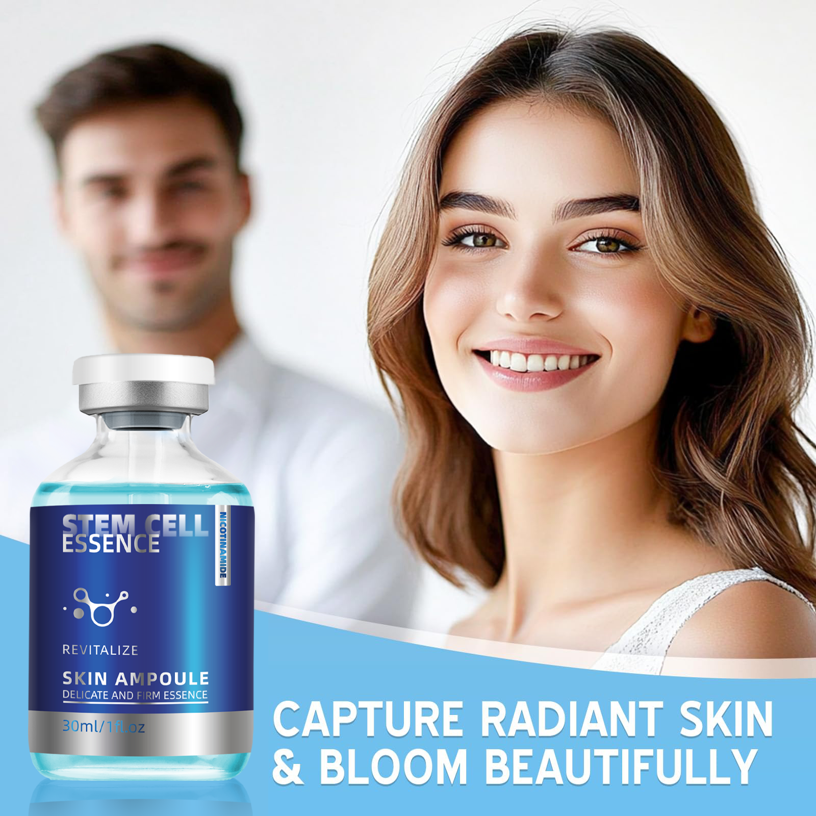 Stem Cell Face Serum – Hydrating & Brightening, 30ml/1oz