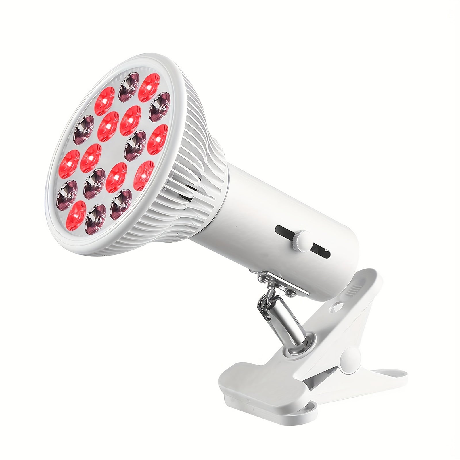 LED Red Light Therapy Lamp with Clip Stand – 660nm & 850nm Near Infrared Light for Skin Care, Muscle Recovery and Home Wellness