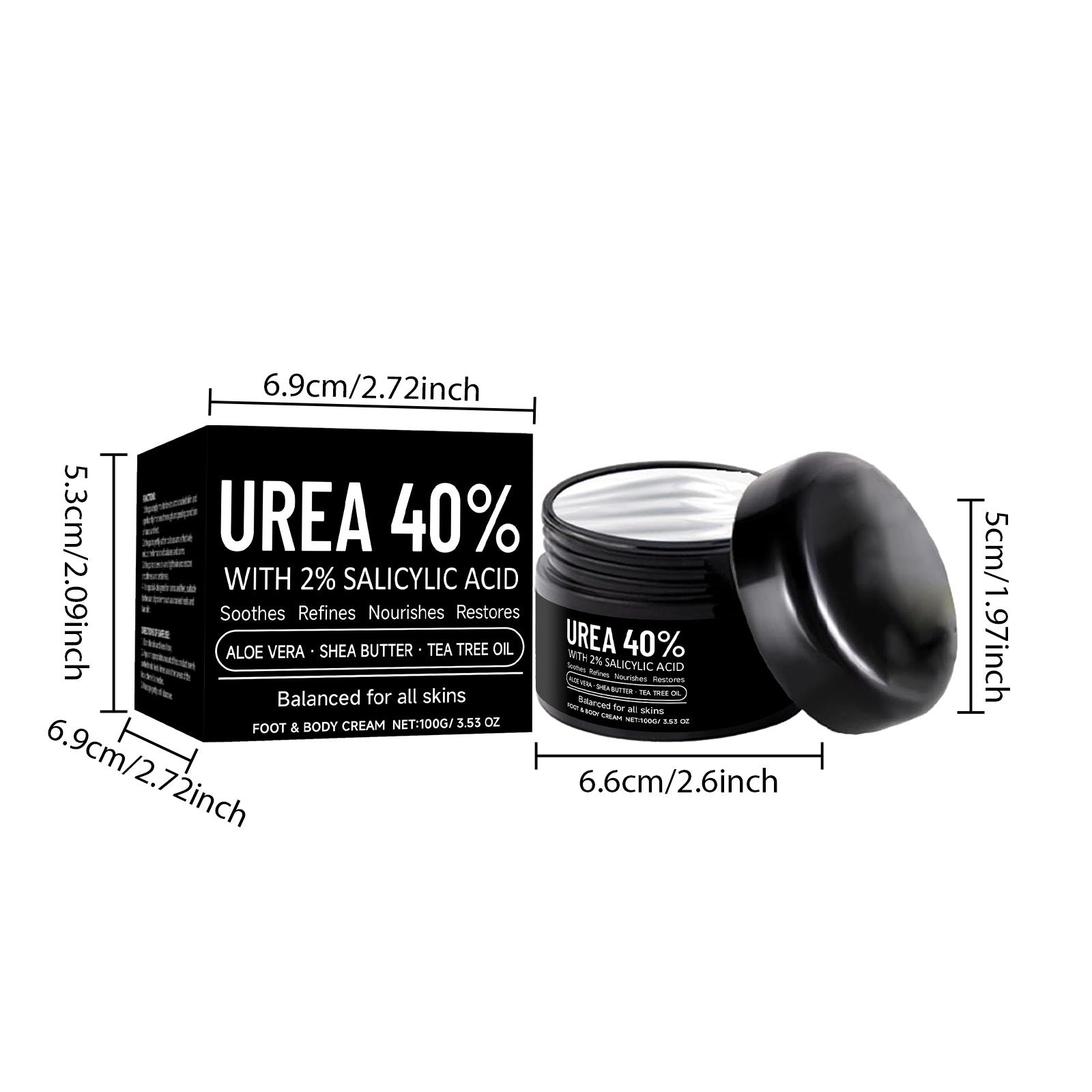 40% Urea Cream for Deep Moisture on Dry, Cracked Skin