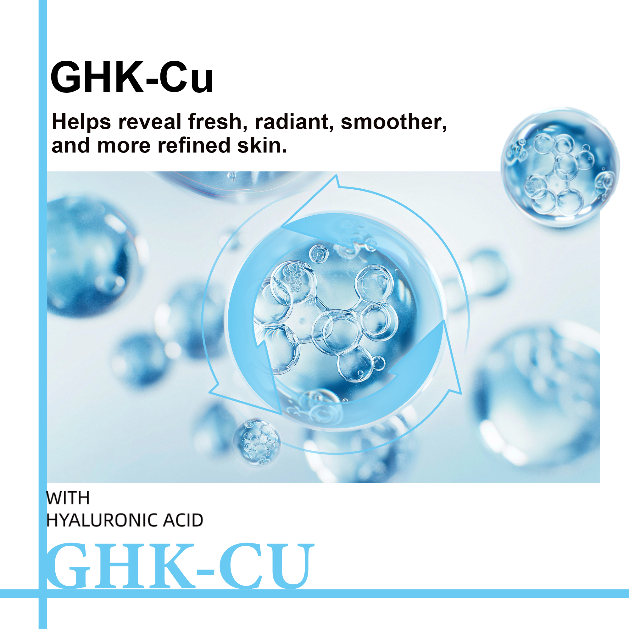 Copper Peptide GHK-Cu Serum, Lightweight Firming Hydration 30ml/1 fl oz