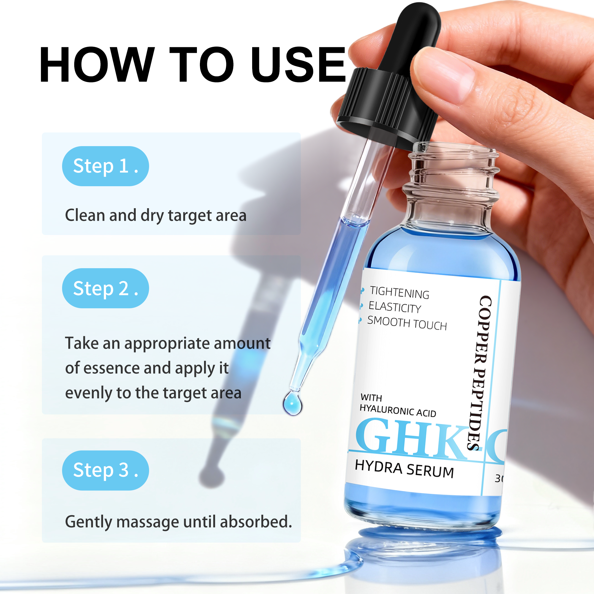 Copper Peptide GHK-Cu Serum, Lightweight Firming Hydration 30ml/1 fl oz