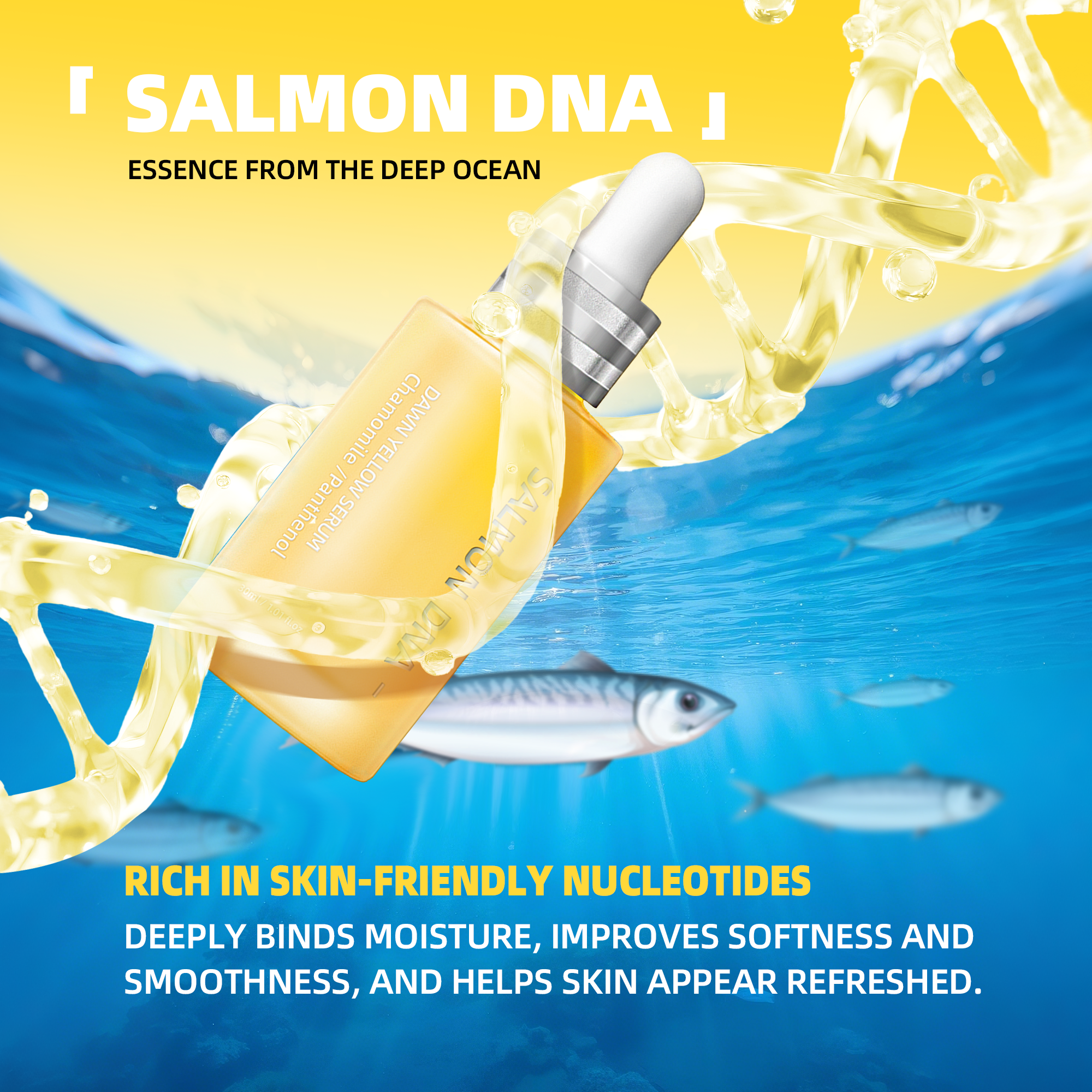 Salmon DNA & Chamomile Hydrating Ampoule for Sensitive Skin 30 ml/1.01 fl oz