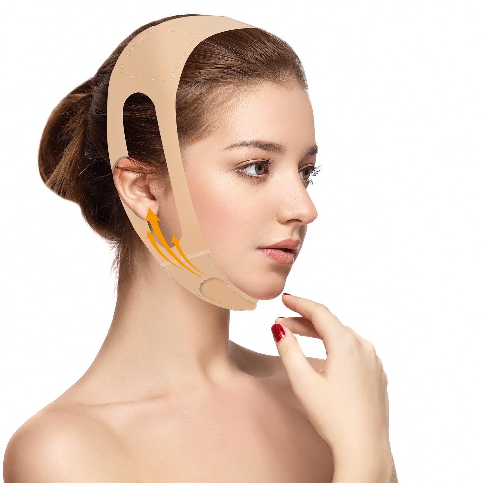 V Line Lifting Mask – U-Shaped Face Slimming Strap for Women