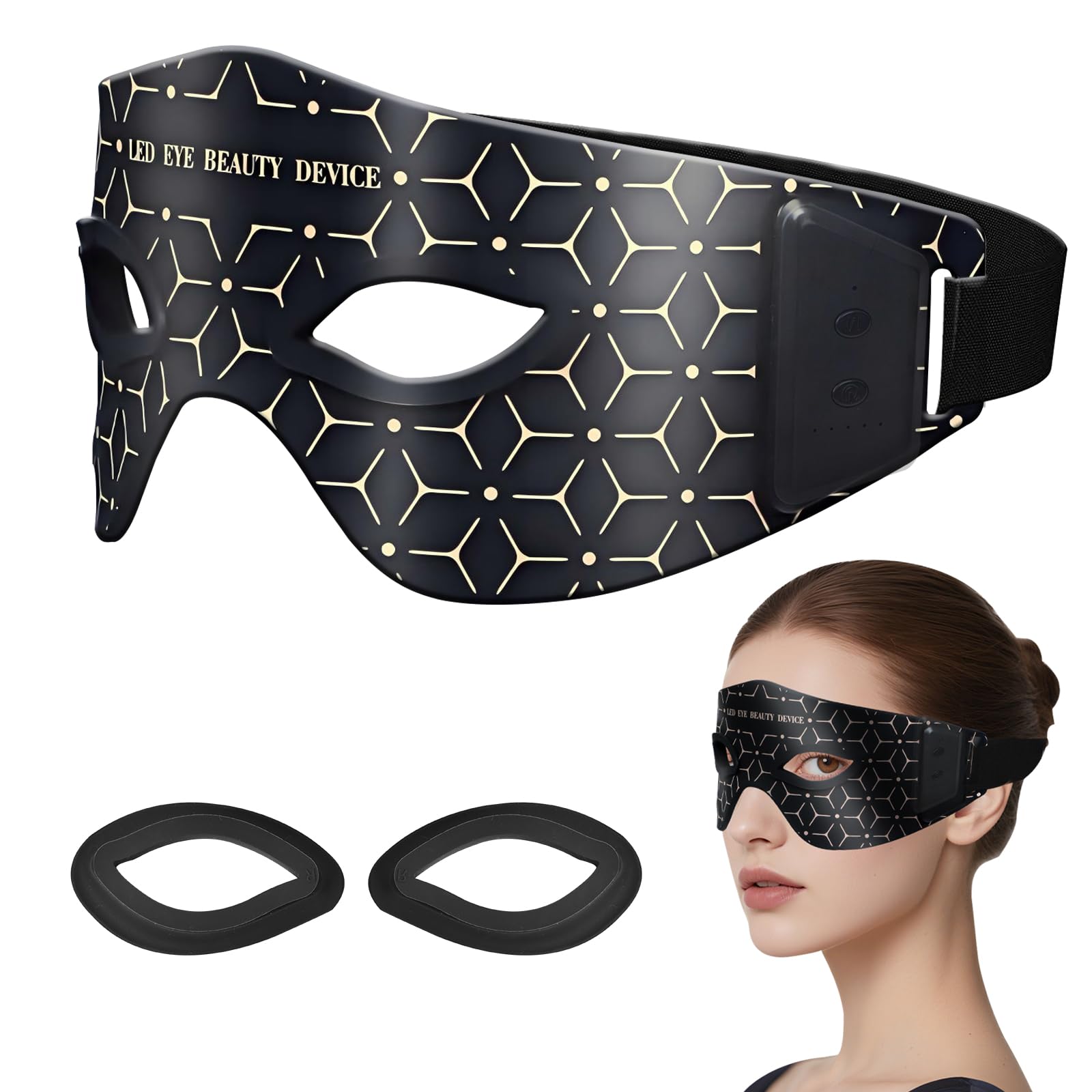 LED Eye Mask, 5 Modes Light Therapy, Comfortable Fit