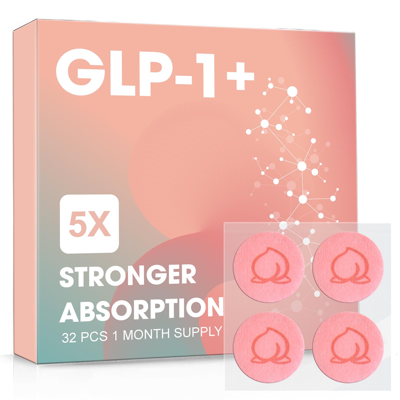 GLP-1 + Patches 32-Pack，Topical Support for Gentle Daily Use