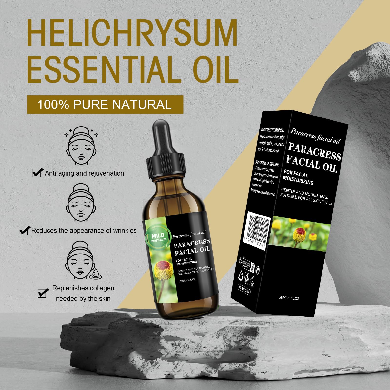 Paracress Facial Oil – Natural Anti-Aging, Firming & Hydrating