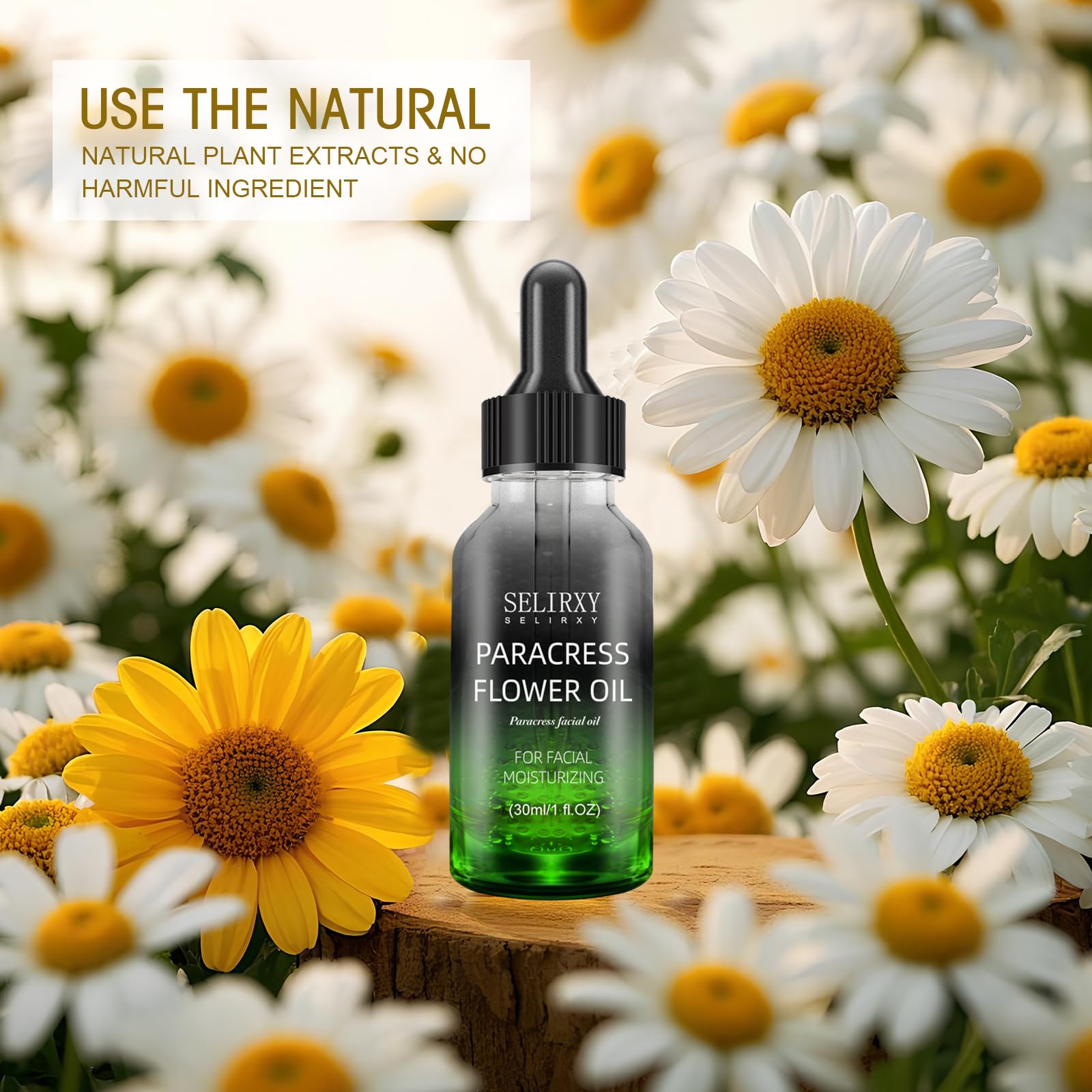 Paracress Facial Oil, Natural Hydrating Glow 30ml/1oz